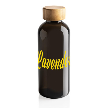 RCS rPET Flasche mit Bambus-Deckel | 660 ml