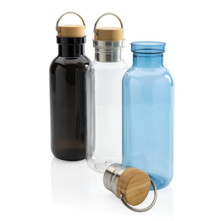 RCS rPET Flasche with Bambusdeckel und Griff | 680 ml