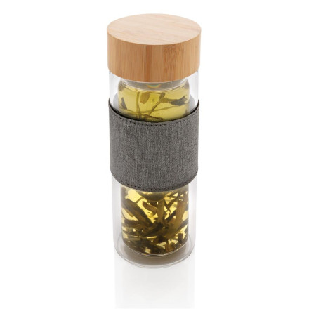 Impact doppelwandige Borosilikatglas-Flasche | 360 ml