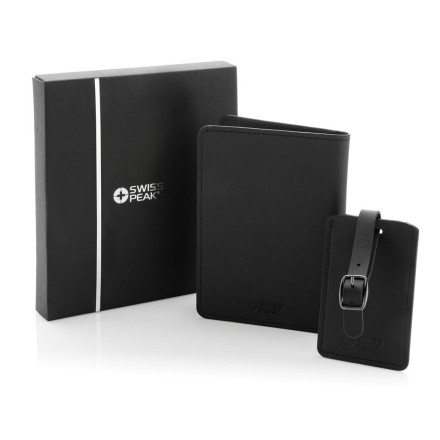 Swiss Peak Reise-Geschenkset aus GRS recyceltem PU