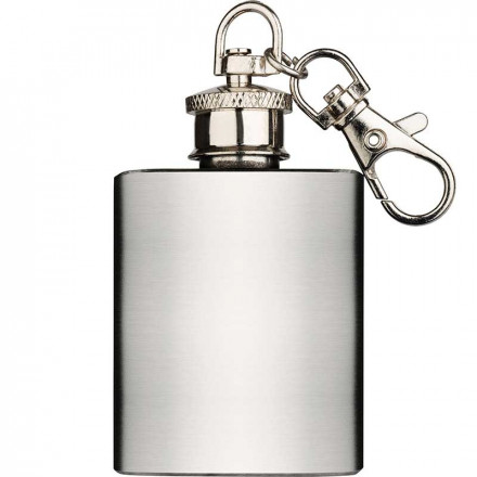 Zorr Flachmann mini silber inkl. Schlüsselanhänger