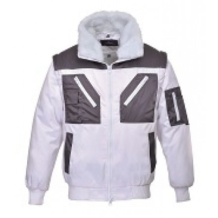 Zweifarbige Pilotenjacke
