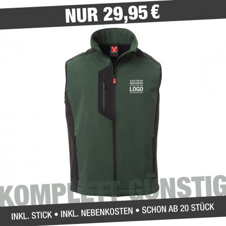 Herren Softshell-Weste Cork | inkl. 4c Werbestick