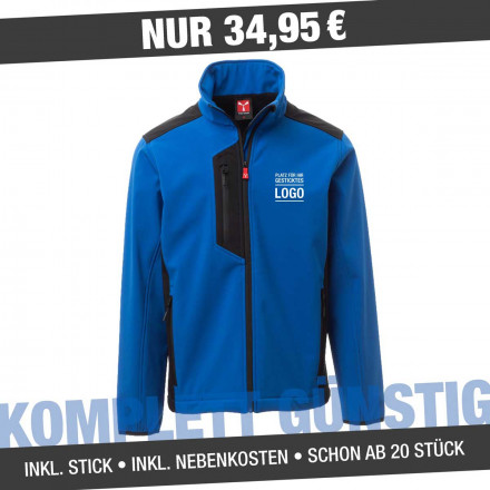 Herren Softshell-Jacke Galway | inkl. 4c Werbestick