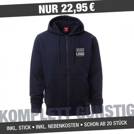 Herren Sweatjacke Pontiac | inkl. 4c Werbestick