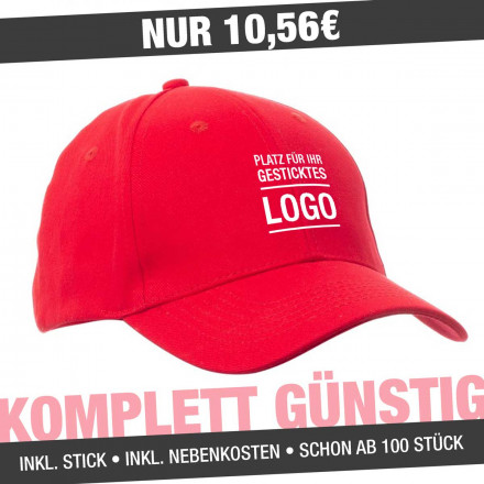 6-Panel-Cap Nebraska | inkl. 4c Werbestick