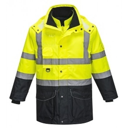 Warnschutz-Traffic-Jacke 7 in 1, Kontrast-Verkehrsjacke