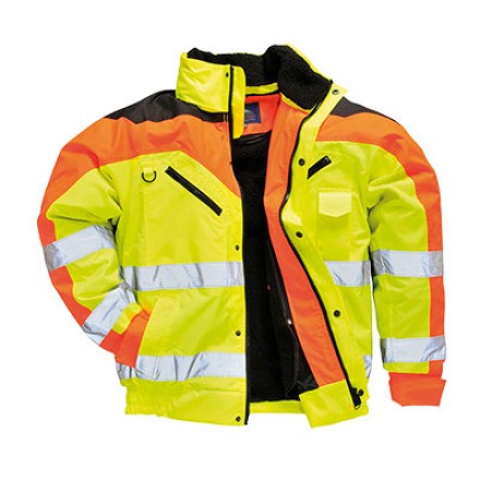 Kontrast Plus Bomber Jacke