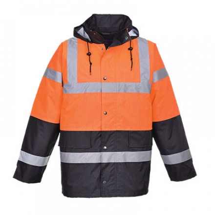 Zweifarbige Warnschutz Verkehrs Jacke