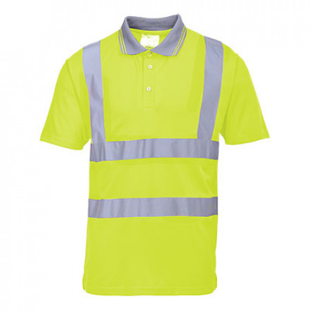 Kurzarm Warnschutz Poloshirt
