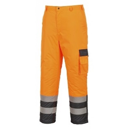 Gefütterte Warnschutz-Kontrast-Hose