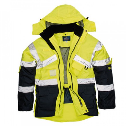 2farbige Atmungsaktive Warnschutzjacke