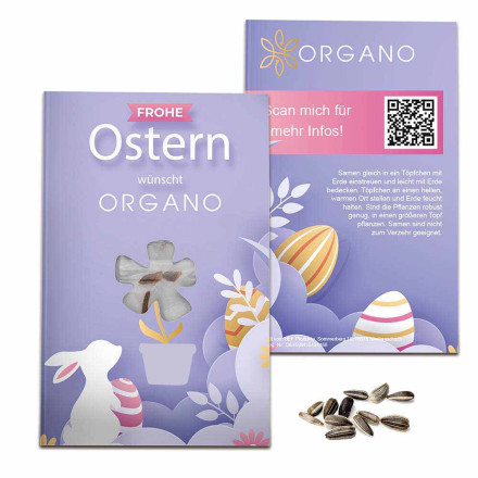 Samen-Karte-Mini Blume - Ostern