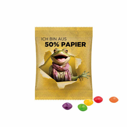 Minitüte,10 g, Folie mit 50% Papieranteil, Skittles Fruits Kaubonbons