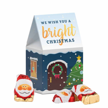 Standbodenbox Mini Schoko Weihnachtsmänner