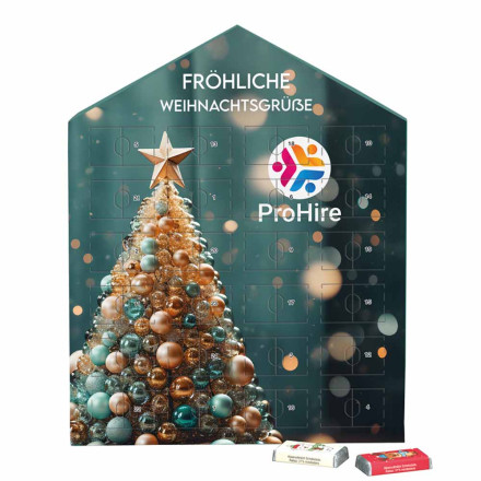 Täfelchen Adventskalender Haus, Sarotti Schokoladen-Täfelchen