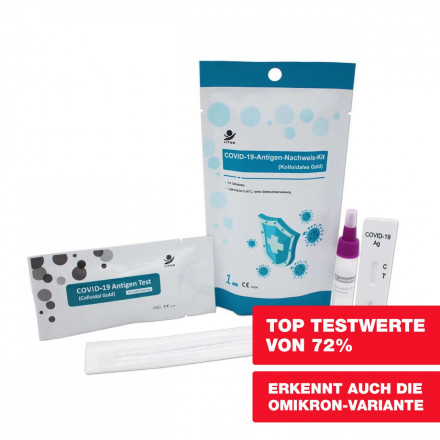 1er Pack SARS-CoV-2 - Antigen-Rapid-Schnelltest BfARM gelistet CE Test