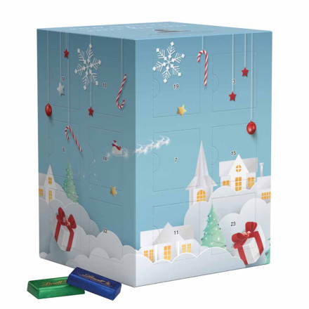 Tower Adventskalender Lindt Schokotäfelchen