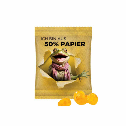 Minitüte 15 g Folie mit 50% Papieranteil, Trolli Vitamin Fruchtgummi