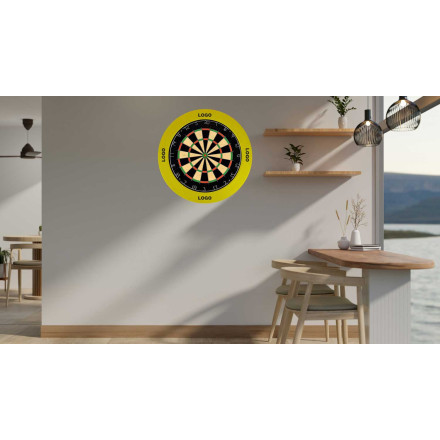 2 in 1 Dartscheibe "69" aus recyceltem Vlies | anthrazit komplett individuell bedruckbar
