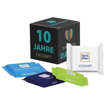 Werbewürfel Ritter Sport mini Mischung