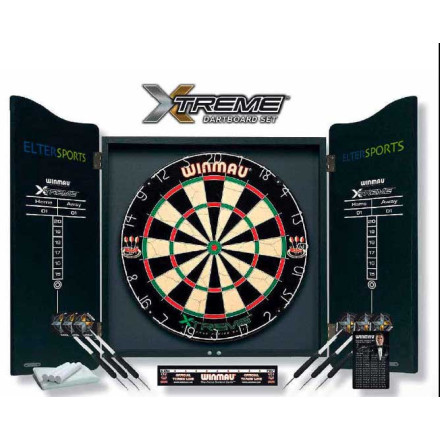 Dartboard Winmau Black Box mit Werbedruck