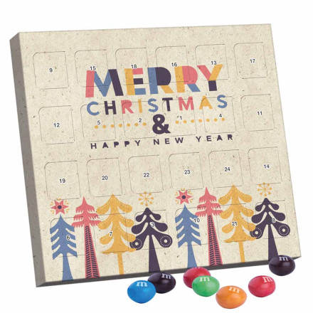 XS Adventskalender Graspapier M&M's Crispy