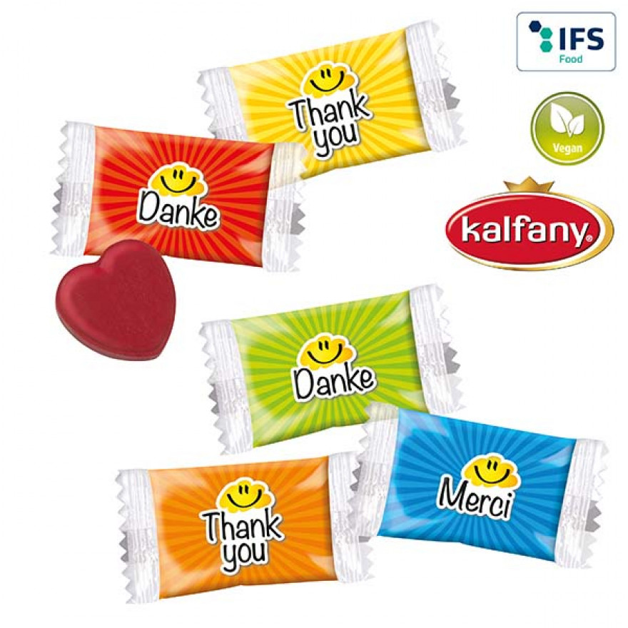 Herz Bonbons Im Danke Standardflowpack