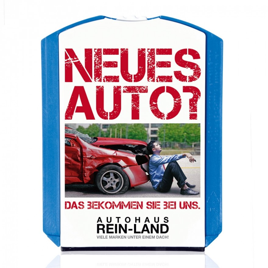 Parkscheiben mit Logo als Werbeartikel