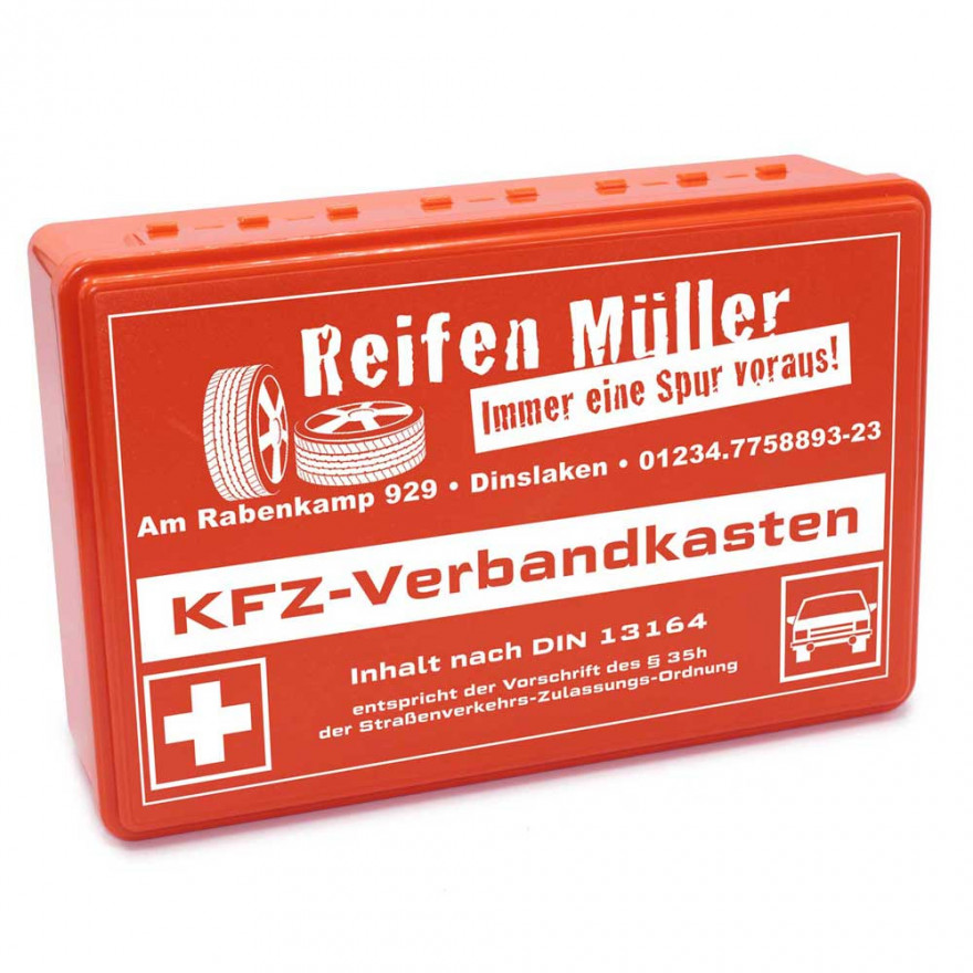 Verbandstaschen - RFX Care - DIN 13164 mit Logo als Werbeartikel